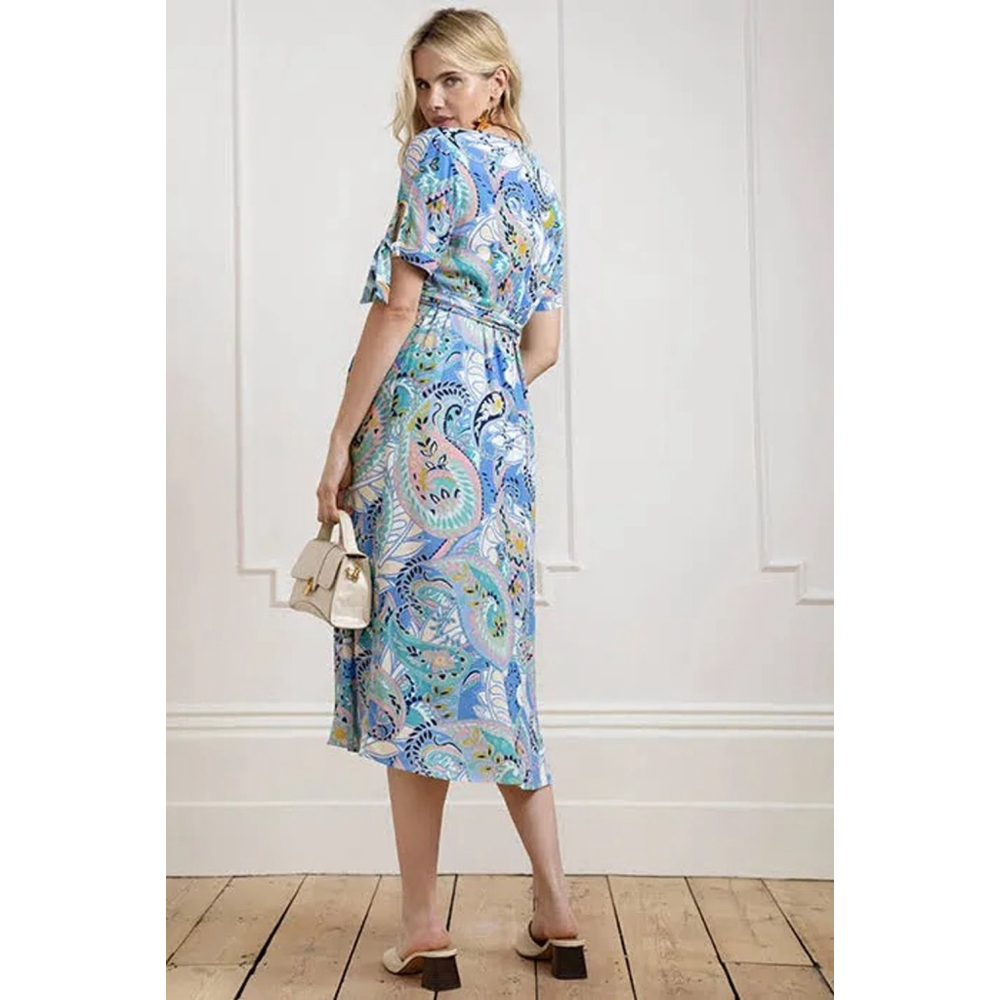 Seraphine Blue and Green Midi Dress - Picture 5 of 10